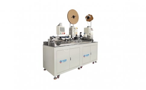 ZM-066全自動(dòng)雙打單穿熱縮管端子機(jī)